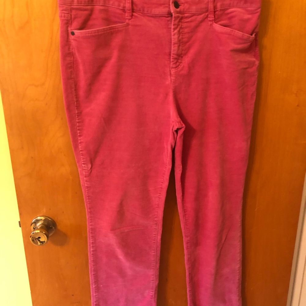 Talbots Simply Flattering Pink Corduroy Jeans